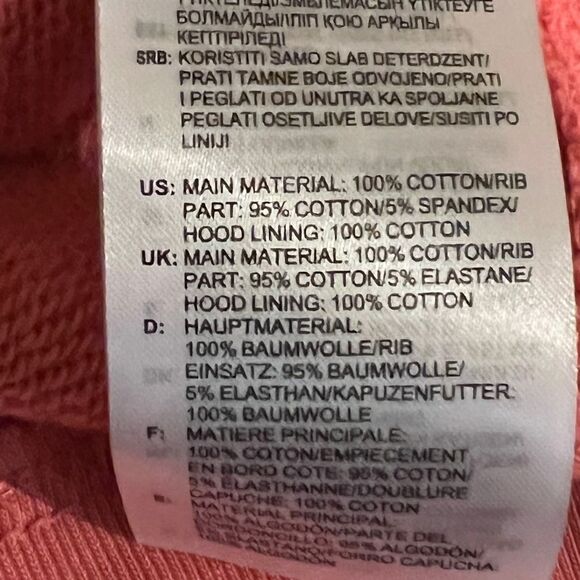 Adidas Loungewear Pink Adicolor 3D Trefoil Oversized Women's Hoodie Medium NWT - Picture 8 of 8